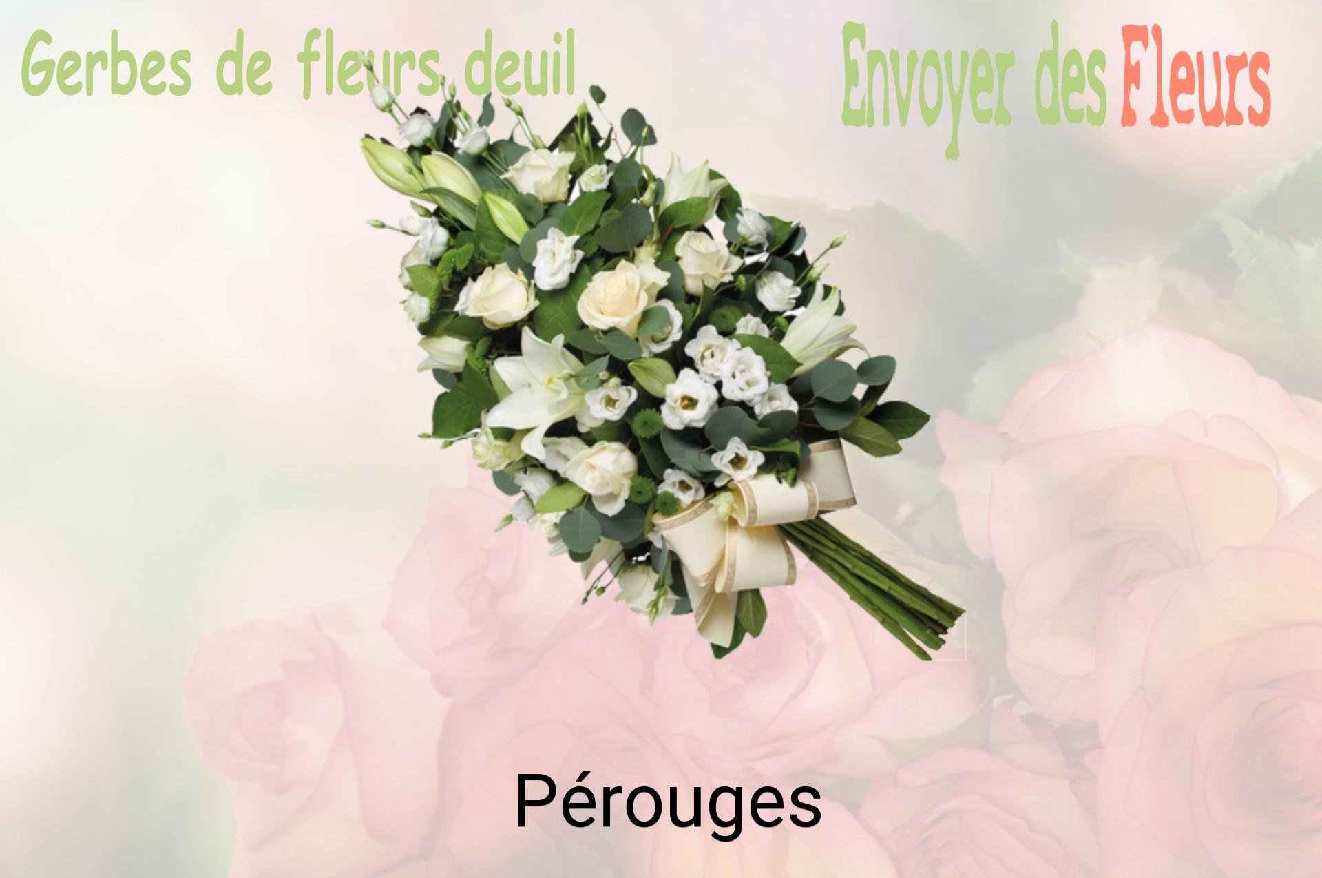 Gerbe de fleurs de deuil livrée à Pérouges